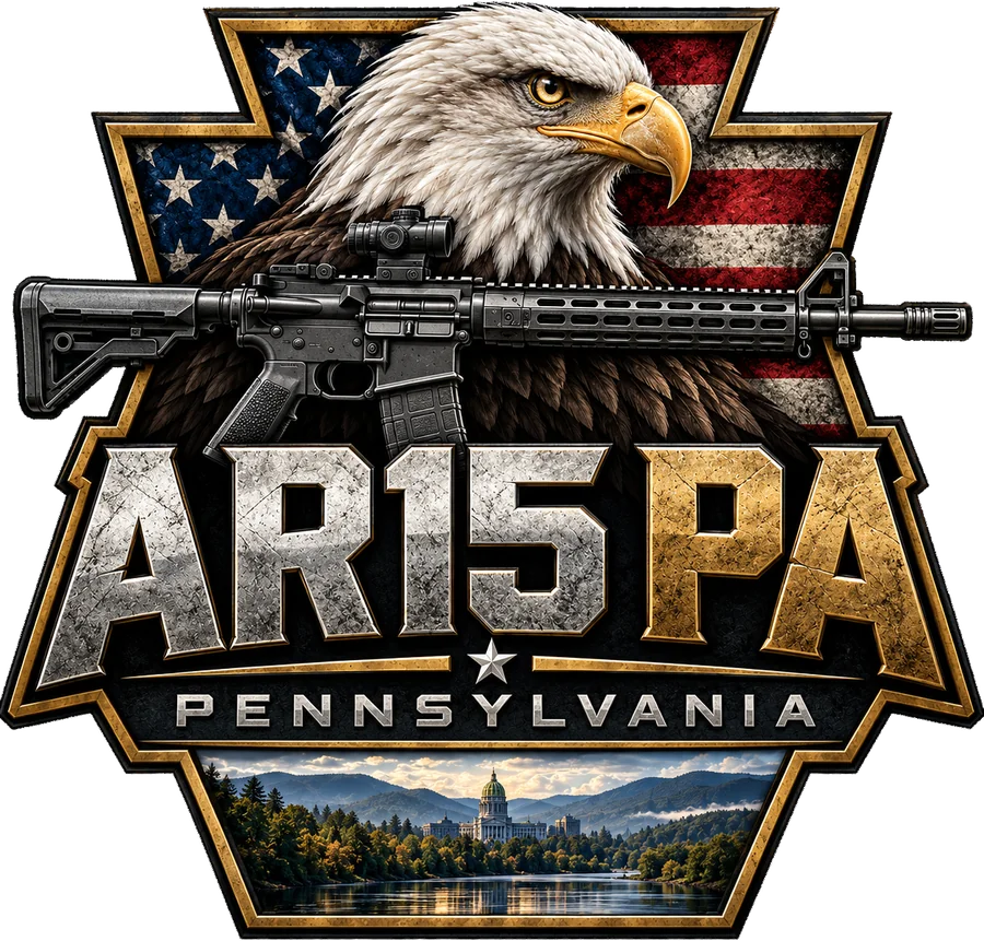 AR15 Pennsylvania eagle and keystone logo